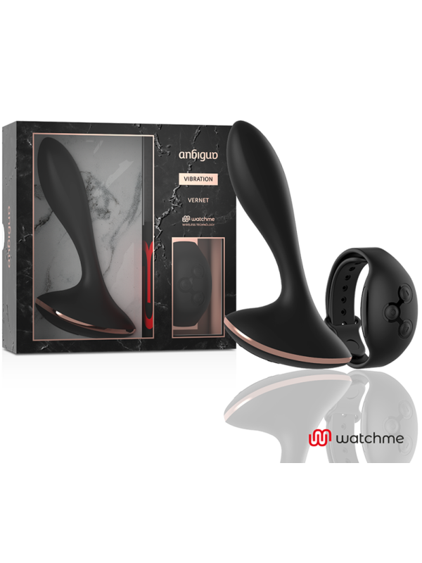 ANBIGUO - WATCHME AFSTANDSBEDIENING VIBRATOR ANAAL PLUG VERNET