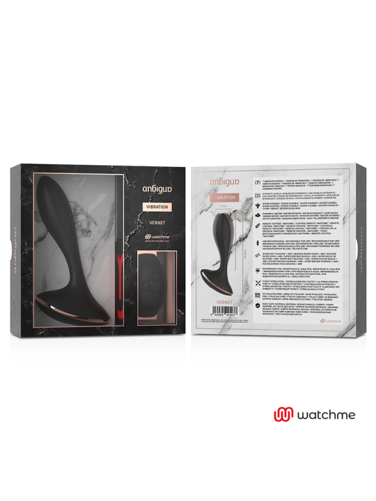 ANBIGUO - WATCHME VIBRATORE TELECOMANDO PLUG ANALE VERNET