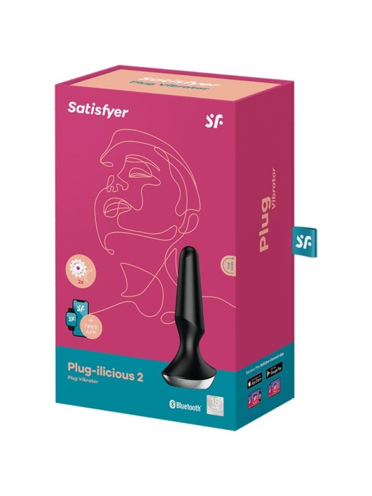 SATISFYER - ILICIOUS PLUG 2 ZWARTE VIBRERENDE PLUG