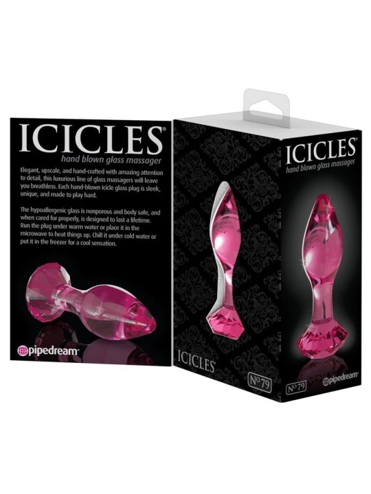 ICICLES - N. 79 PLUG ANAL EN VERRE