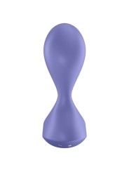 SATISFYER - PLUGUE VIBRATÓRIO SWEET SEAL APP VIOLETA