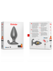 ONINDER - RIO VIBRATING ANAL PLUG BLACK - FREE APP