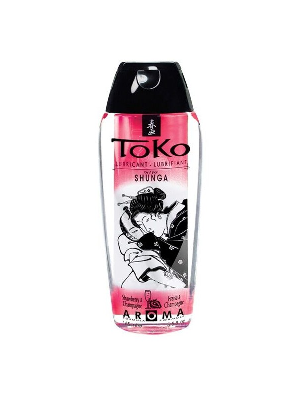 SHUNGA - TOKO AROMA LUBRIFICANTE DE MORANGO E CHAMPANHE