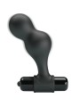 MR PLAY - BLACK SILICONE VIBRATOR ANAL PLUG