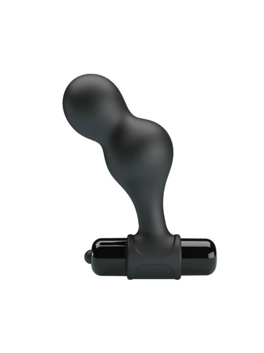 MR PLAY - ZWARTE SILICONEN VIBRERENDE ANALE PLUG