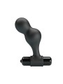 MR PLAY - PLUG ANAL VIBRADOR DE SILICONE PRETO