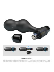 MR PLAY - ZWARTE SILICONEN VIBRERENDE ANALE PLUG