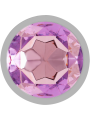 INTENSE - PLUG ANAL EN MÉTAL ALUMINIUM AVEC CRISTAL VIOLET TAILLE M