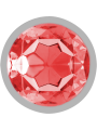 INTENSE - ALUMINUM METAL ANAL PLUG WITH RED CRYSTAL SIZE L