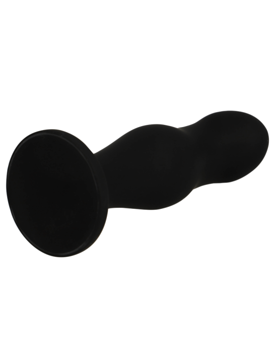 BLACK&SILVER - SEAN PREMIUM SILICONEN ANAAL PLUG ZWART