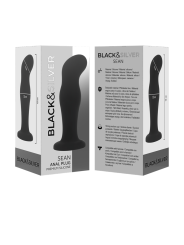 BLACK&SILVER - SEAN PLUG ANALE PREMIUM IN SILICONE NERO