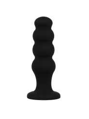 BLACK&SILVER - SCOTT PREMIUM SILICONE ANAL PLUG BLACK