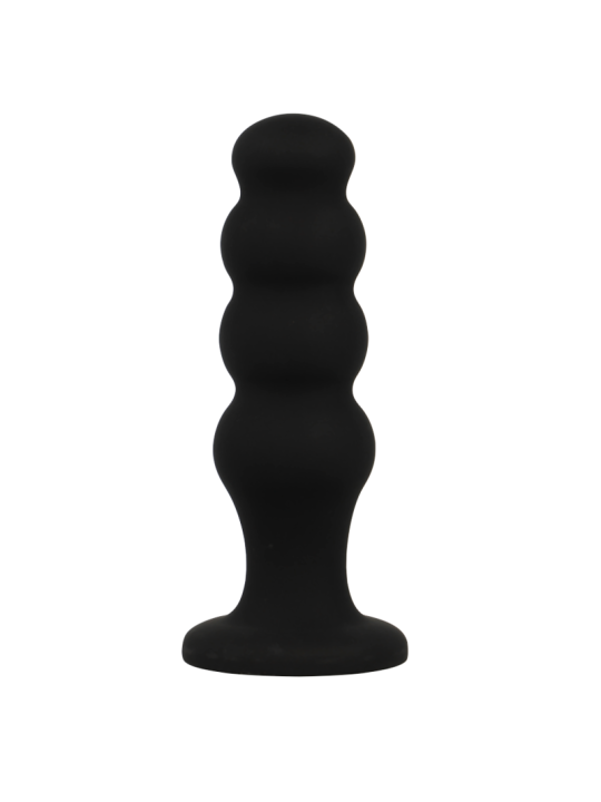 BLACK&SILVER - SCOTT PREMIUM SILICONE ANAL PLUG BLACK