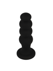 BLACK&SILVER - PLUG ANALE IN SILICONE SCOTT PREMIUM NERO