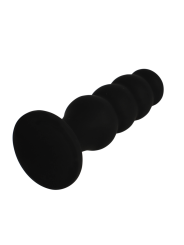 BLACK&SILVER - PLUG ANALE IN SILICONE SCOTT PREMIUM NERO