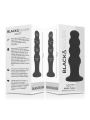 BLACK&SILVER - PLUG ANALE IN SILICONE SCOTT PREMIUM NERO