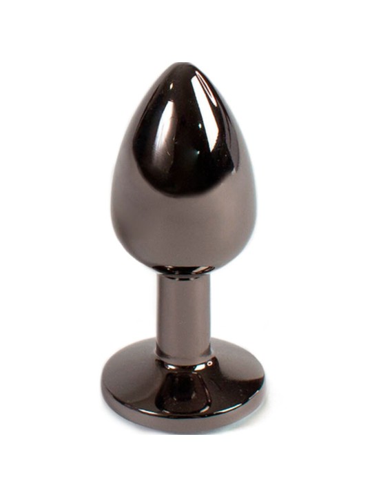 SECRETPLAY - PLUG ANAL EN GUNMETAL PETITE TAILLE 7 CM