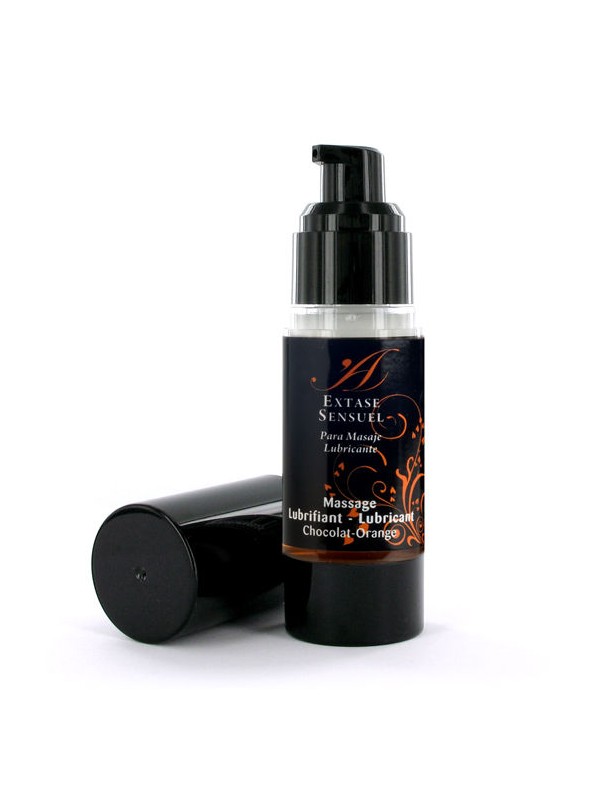 EXTASE SENSUAL - LUBRIFICANTE CHOCOLATE E LARANJA 30 ML