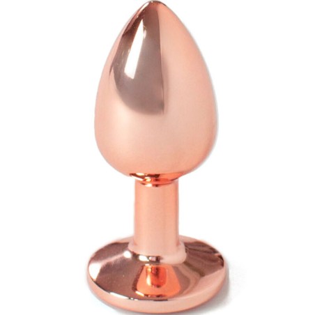 SECRETPLAY - METALEN BUTT PLUG ROSE GOUD MAAT S 7 CM