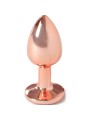 SECRETPLAY - METAL BUTT PLUG ROSE GOLD SMALL SIZE 7 CM