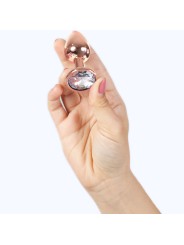 SECRETPLAY - METAL BUTT PLUG ROSE GOLD SMALL SIZE 7 CM