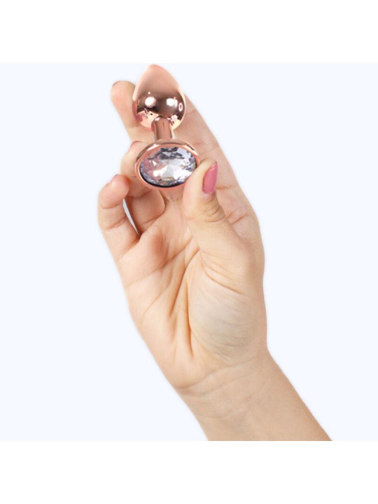 SECRETPLAY - METAL BUTT PLUG ROSE GOLD SMALL SIZE 7 CM