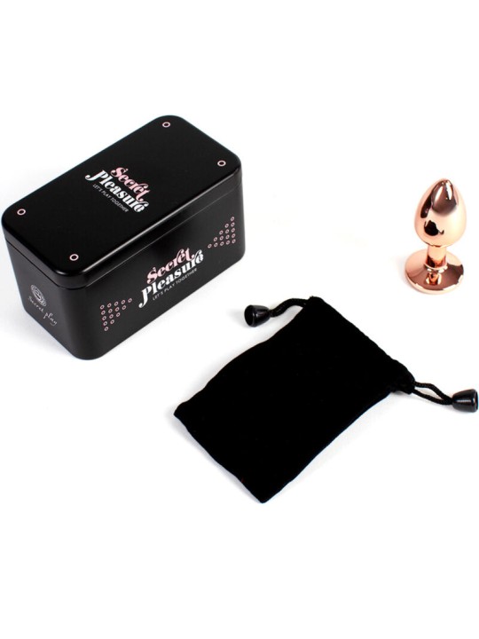 SECRETPLAY - METALL-BUTT-PLUG ROSÉGOLD, KLEINE GRÖSSE 7 CM