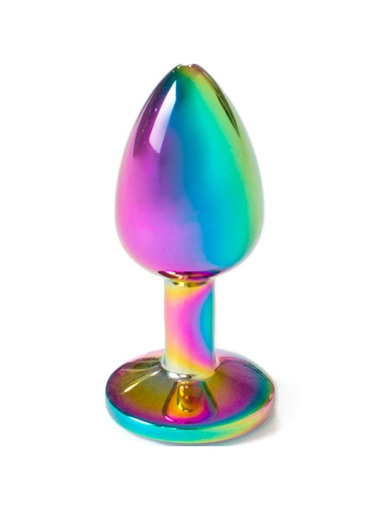 SECRETPLAY - MULTICOLOR METALEN BUTT PLUG MAAT S 7 CM
