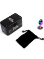 SECRETPLAY - METAL BUTT PLUG RAINBOW SMALL SIZE 7 CM