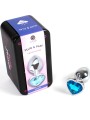 SECRETPLAY - PLUG ANAL EN MÉTAL COEUR BLEU PETITE TAILLE 7 CM