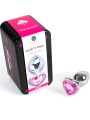 SECRETPLAY - METAL BUTT PLUG FUCHSIA HEART SMALL SIZE 7 CM
