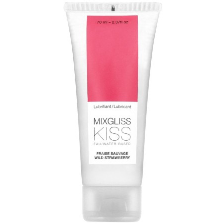 MIXGLISS - WATERGEBASEERD GLIJMIDDEL MET AARDBEIENSMAAK 70 ML