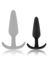 BLACK&SILVER - PLUG ANALE IN SILICONE HANSEL CON MANIGLIA PICCOLO
