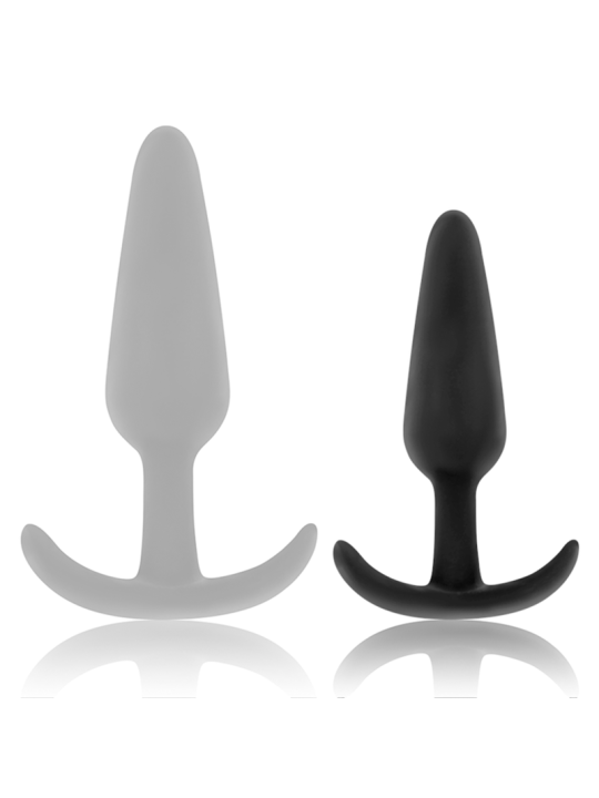 BLACK&SILVER - PLUG ANALE IN SILICONE HANSEL CON MANIGLIA PICCOLO
