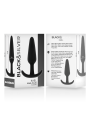 BLACK&SILVER - KAEL SILIKON ANALPLUG MIT MITTLEREM GRIFF