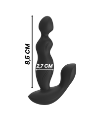 BLACK&SILVER - CONTROLE REMOTO DE SILICONE CORA PLUG ANAL