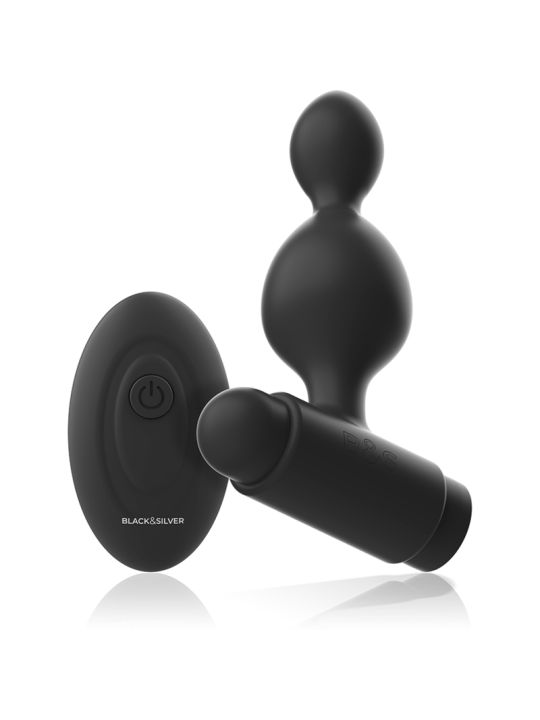 BLACK&SILVER - TUCKER PETITE TÉLÉCOMMANDE POUR PLUG ANAL EN SILICONE
