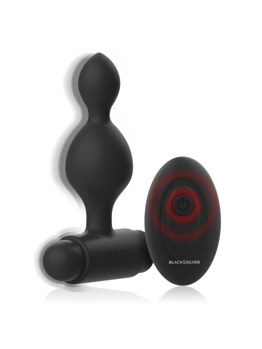 BLACK&SILVER - TUCKER PETITE TÉLÉCOMMANDE POUR PLUG ANAL EN SILICONE