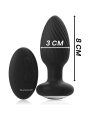 BLACK&SILVER - TÉLÉCOMMANDE DU ROTATEUR ANAL EN SILICONE WELLS PLUG