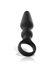 BLACK&SILVER - OZZY LEISTUNGSSTARKER SILIKON-ANALSPLUG