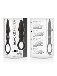 BLACK&SILVER - PLUGUE ANAL DE SILICONE PODEROSO OZZY