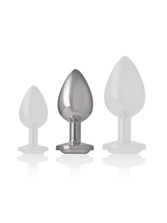INTENSE - WITTE HART ALUMINIUM METALEN ANAAL PLUG MAAT M