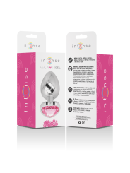 INTENSE - ALUMINIUM-METALL-ANAL-STECKER ROSA HERZ GRÖSSE L