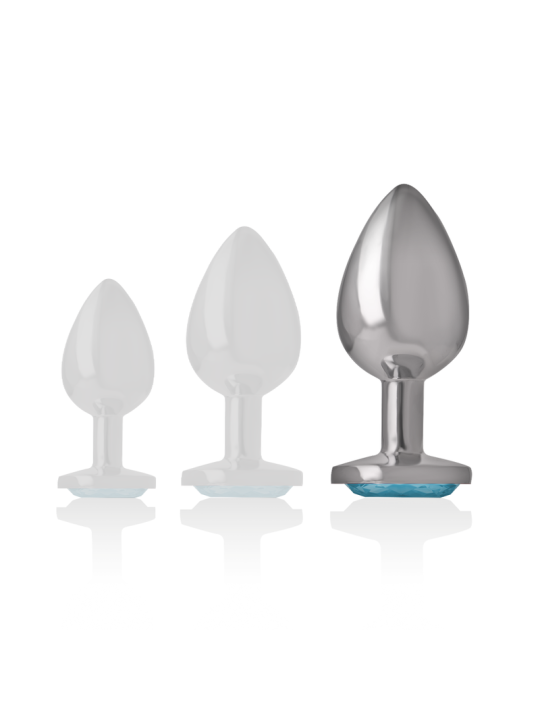 INTENSE - ALUMINIUM-METALL-ANAL-STECKER BLAUES HERZ, GRÖSSE L