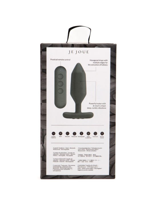 JE JOUE - VIBRATEUR PLUG ANAL ONYX NOIR