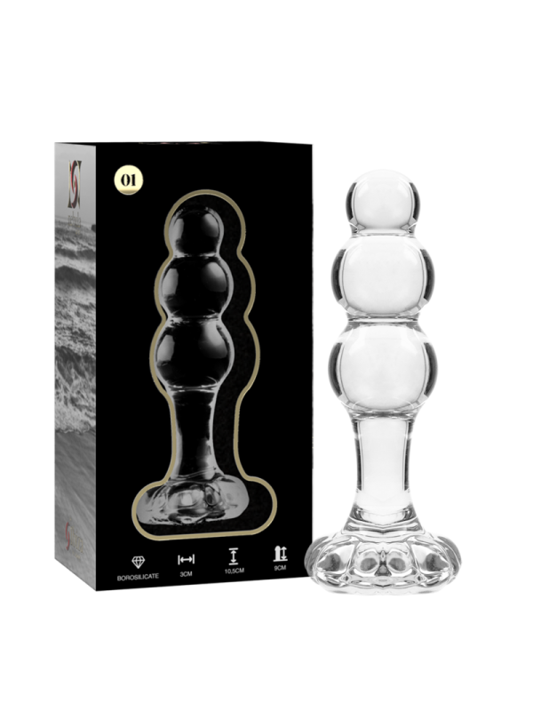 NEBULA SERIES BY IBIZA - MODELO 1 PLUG CRISTAL TRANSPARENTE 10.5 CM -O
