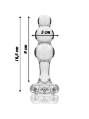 NEBULA SERIES BY IBIZA - MODELO 1 PLUG VIDRO BOROSILICADO TRANSPARENTE