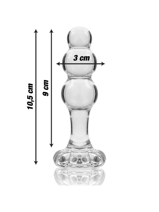 NEBULA SERIES BY IBIZA - MODÈLE 1 BOUCHON EN VERRE BOROSILICATE TRANSP