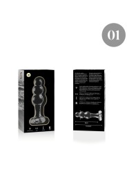 NEBULA SERIES BY IBIZA - MODÈLE 1 BOUCHON EN VERRE BOROSILICATE TRANSP