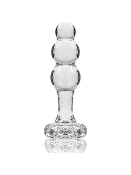 NEBULA SERIES BY IBIZA - MODELL 1 STECKER BOROSILIKATGLAS TRANSPARENT 